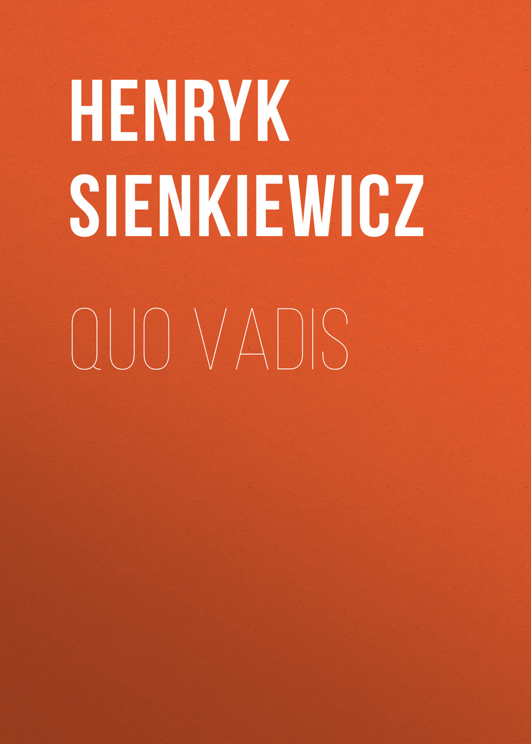 Обложка книги «Quo vadis»