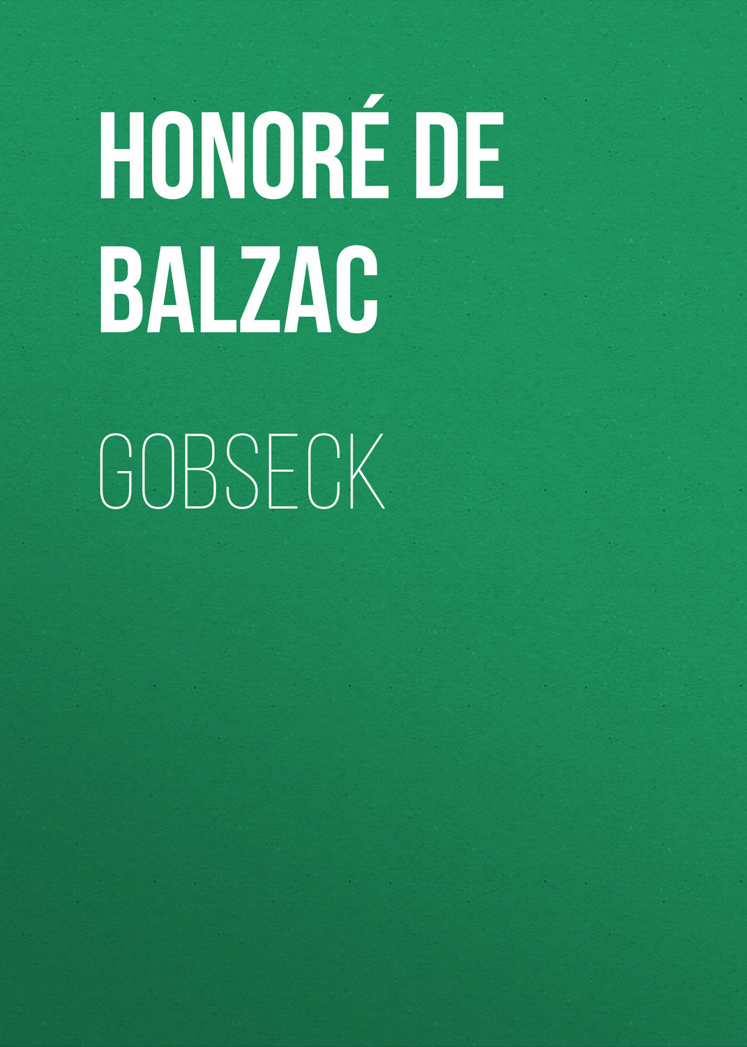 Обложка книги «Gobseck»