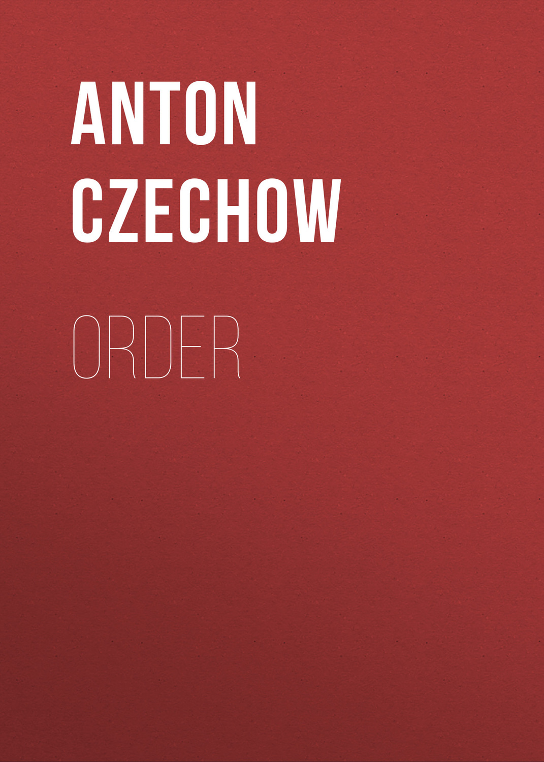 Обложка книги «Order»