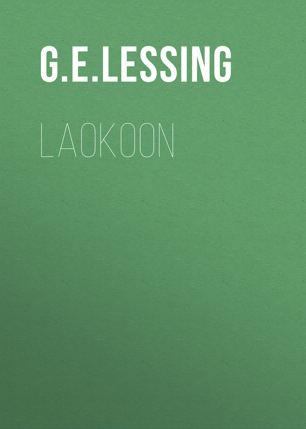 Обложка книги «Laokoon»