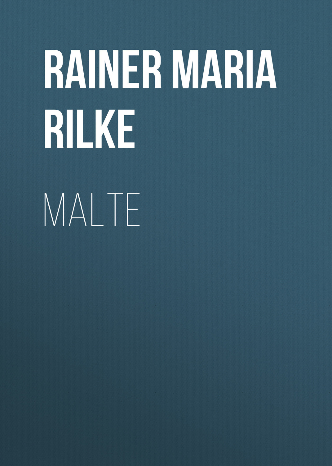 Обложка книги «Malte»