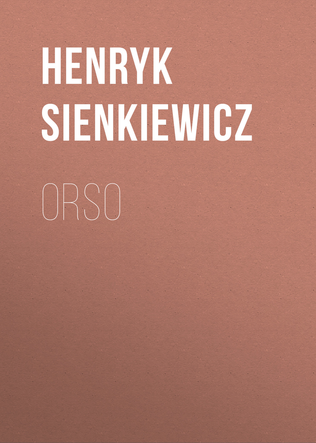 Обложка книги «Orso»