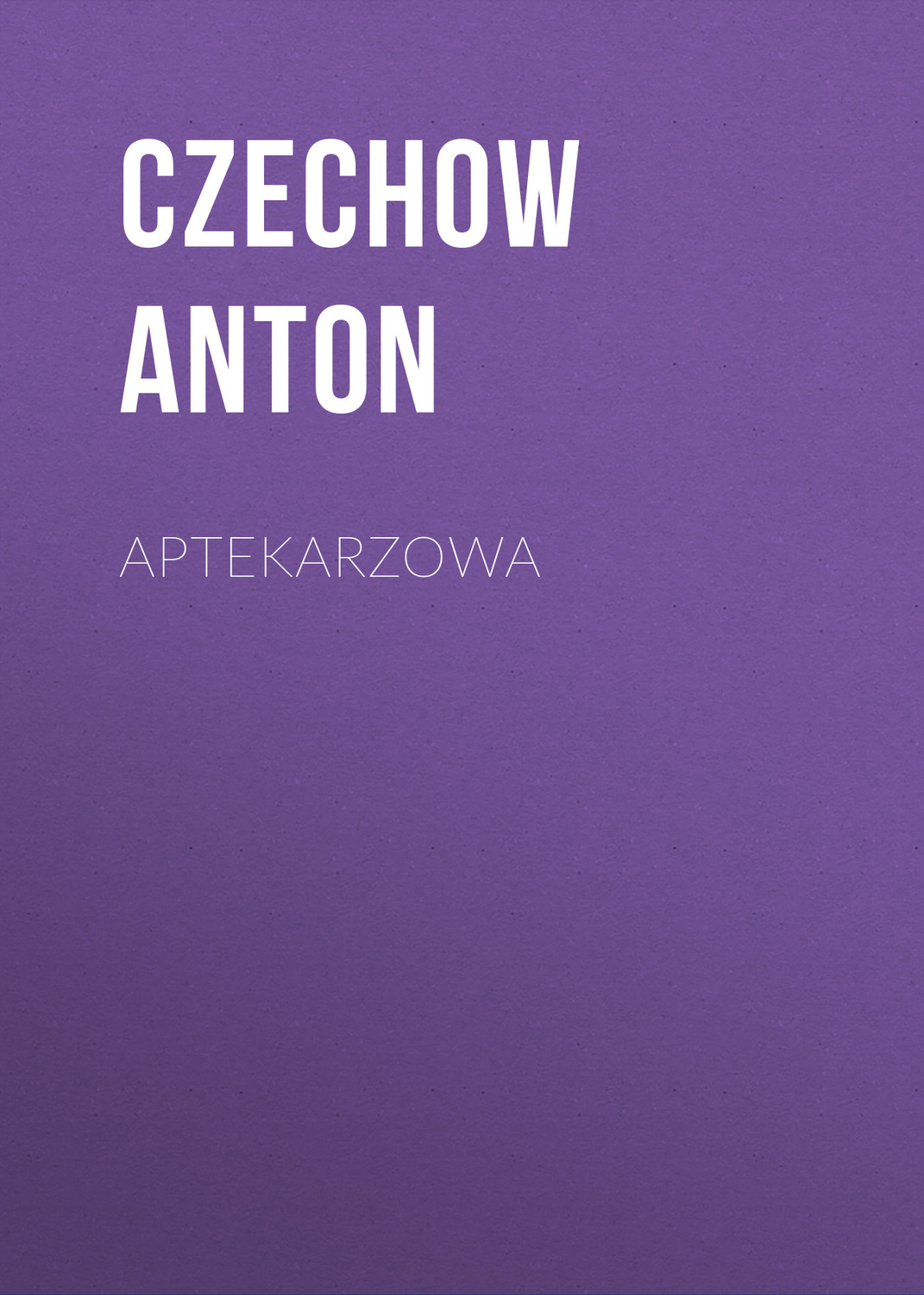 Обложка книги «Aptekarzowa»