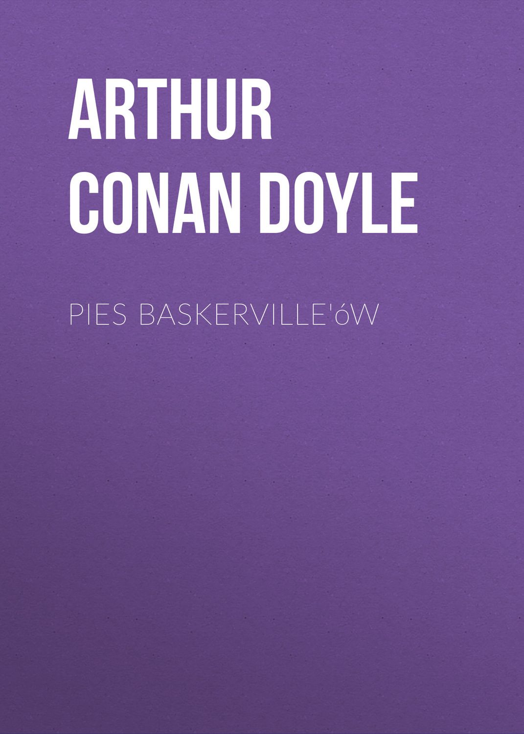 Обложка книги «Pies Baskerville'ów»