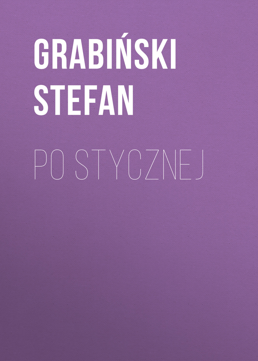 Обложка книги «Po stycznej»