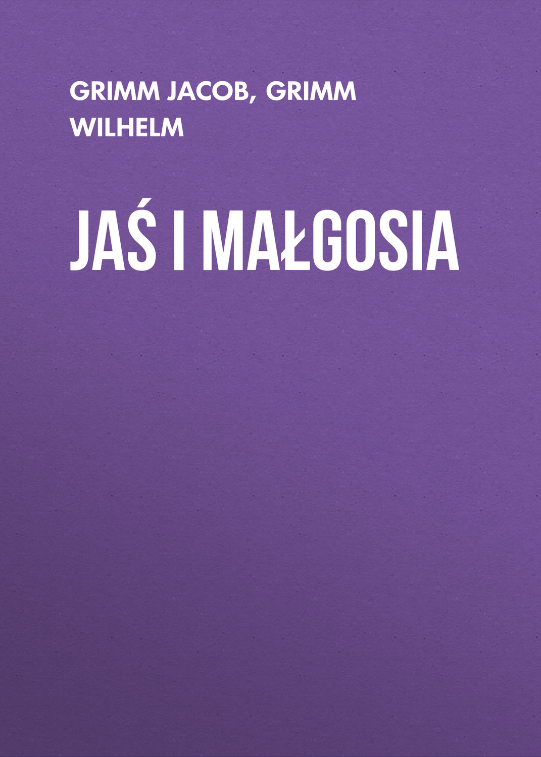 Обложка книги «Jaś i Małgosia»