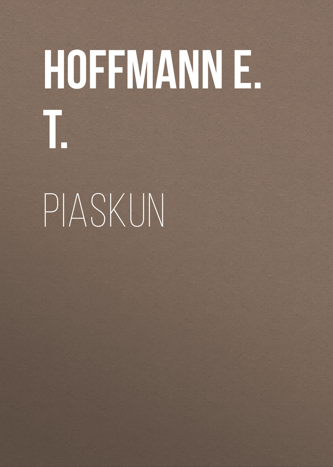 Обложка книги «Piaskun»