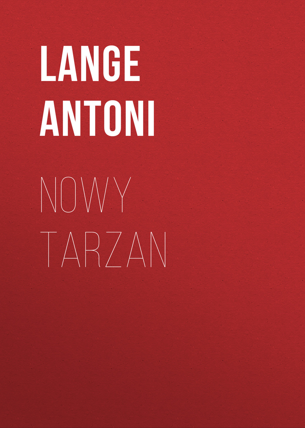 Обложка книги «Nowy Tarzan»
