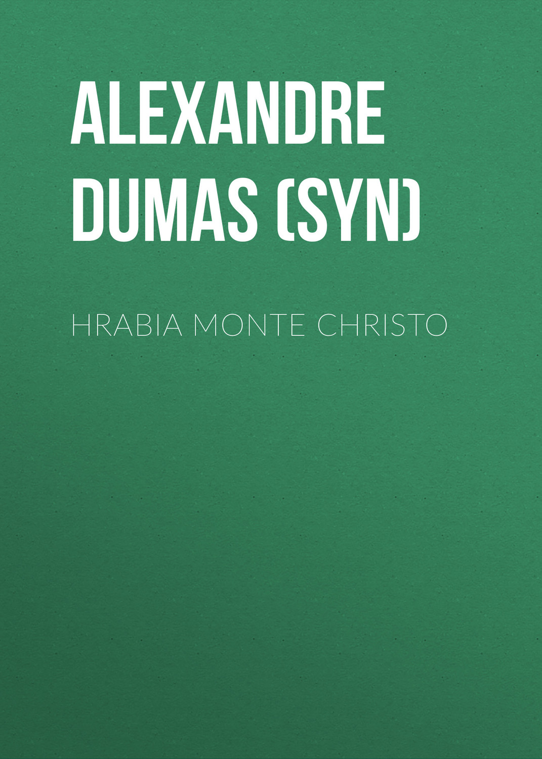 Обложка книги «Hrabia Monte Christo»