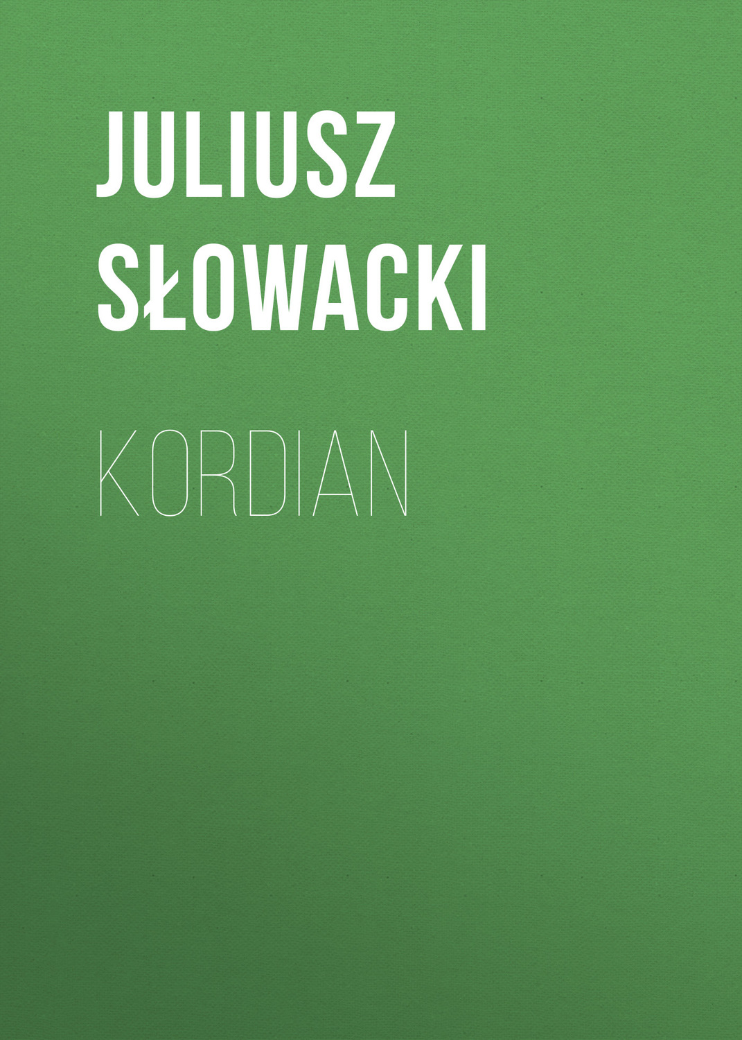 Обложка книги «Kordian»