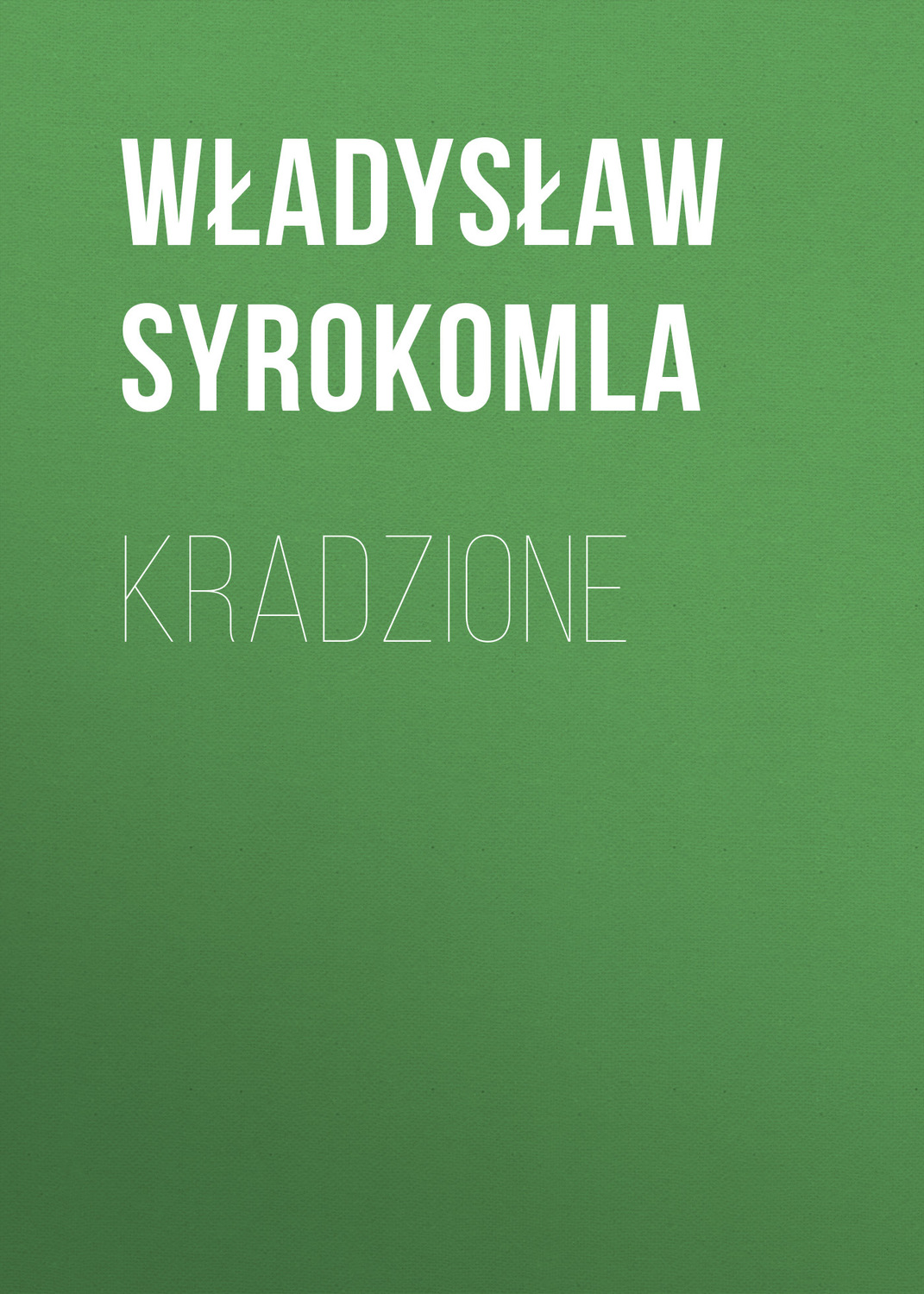 Обложка книги «Kradzione»