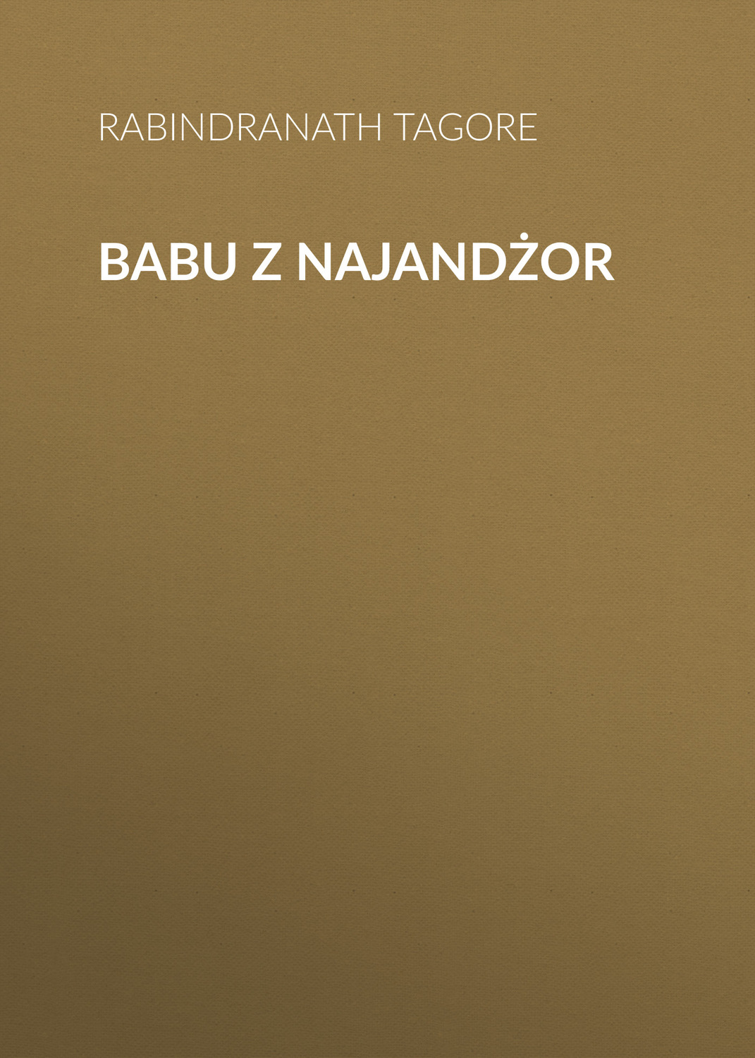 Обложка книги «Babu z Najandżor»