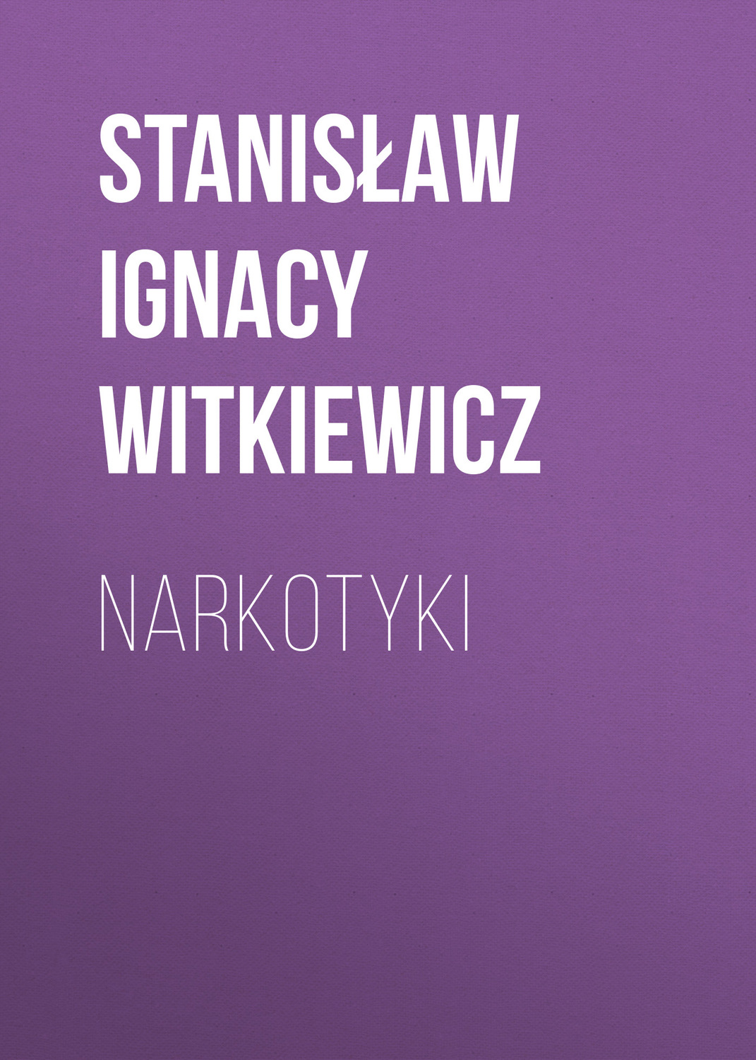 Обложка книги «Narkotyki»