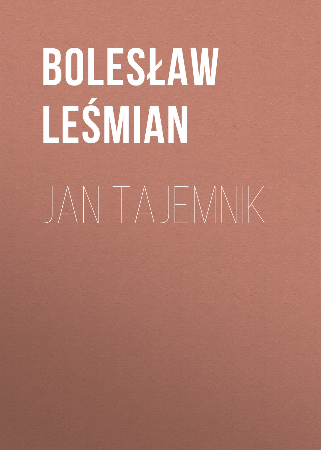 Обложка книги «Jan Tajemnik»
