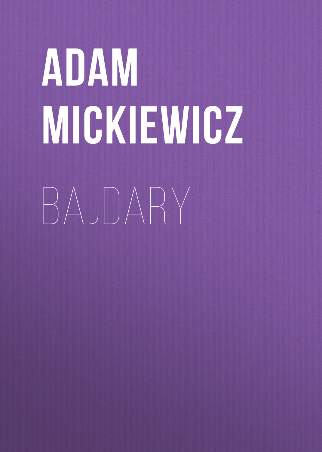 Обложка книги «Bajdary»