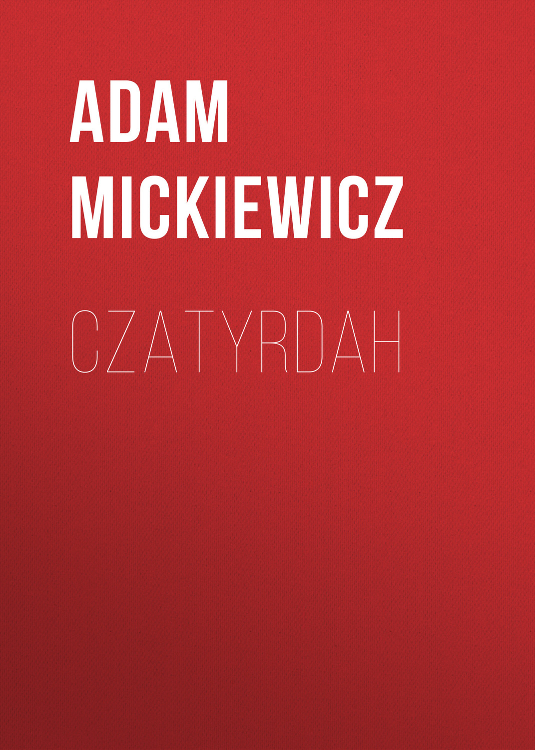 Обложка книги «Czatyrdah»