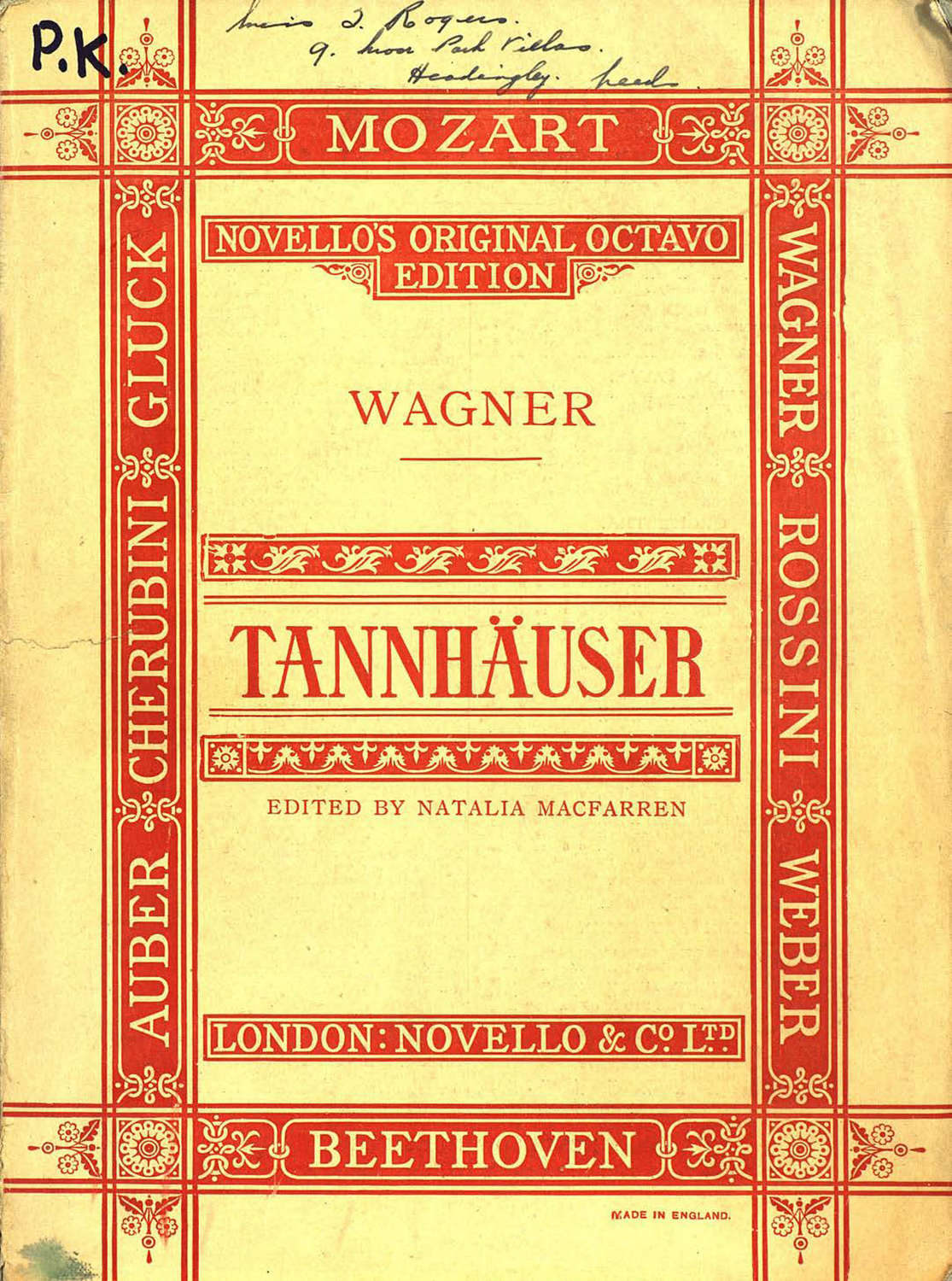 Обложка книги «Tannhauser and the tournament of song at wartburg»