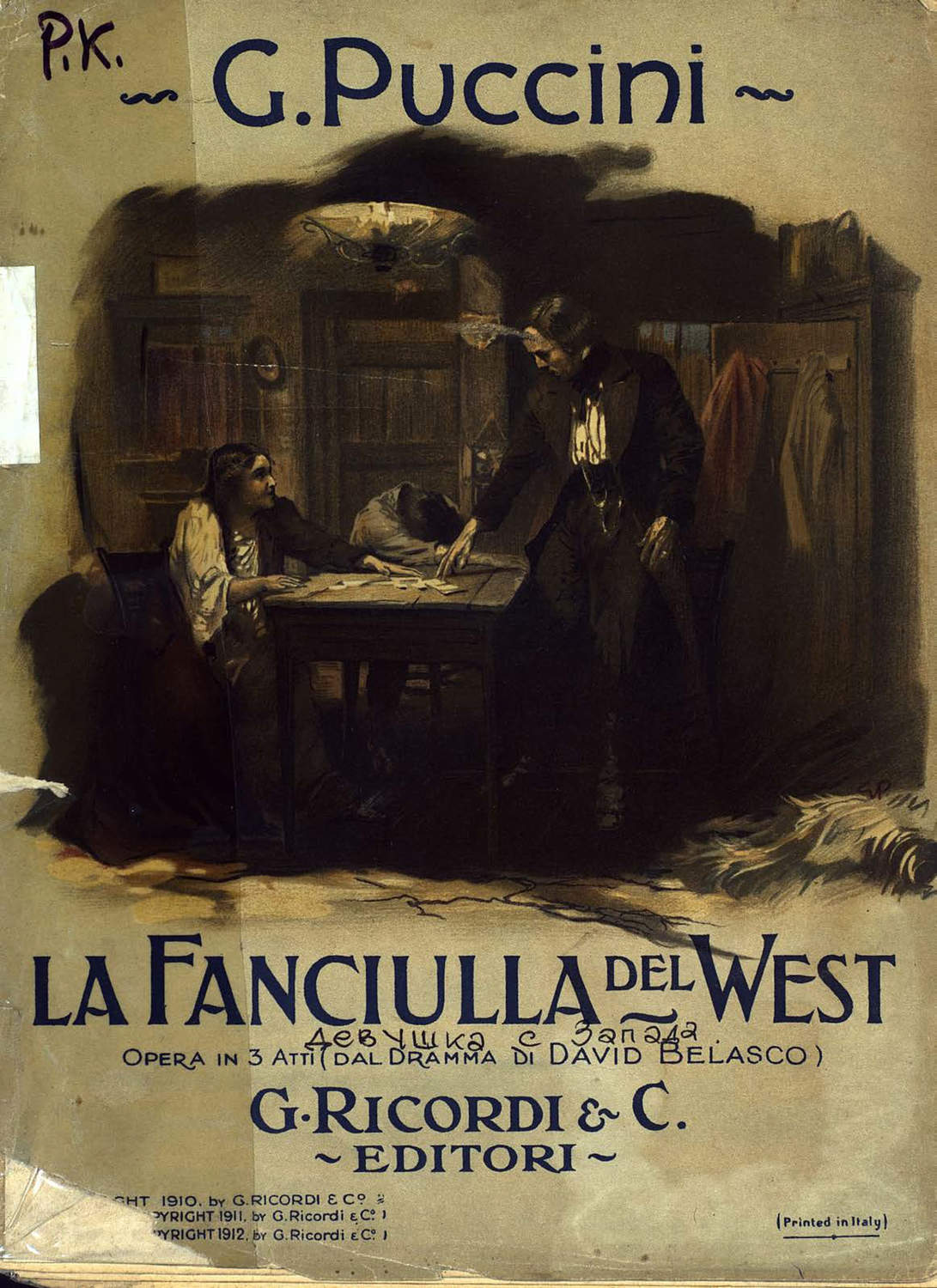 Обложка книги «La Fanciulla del West»