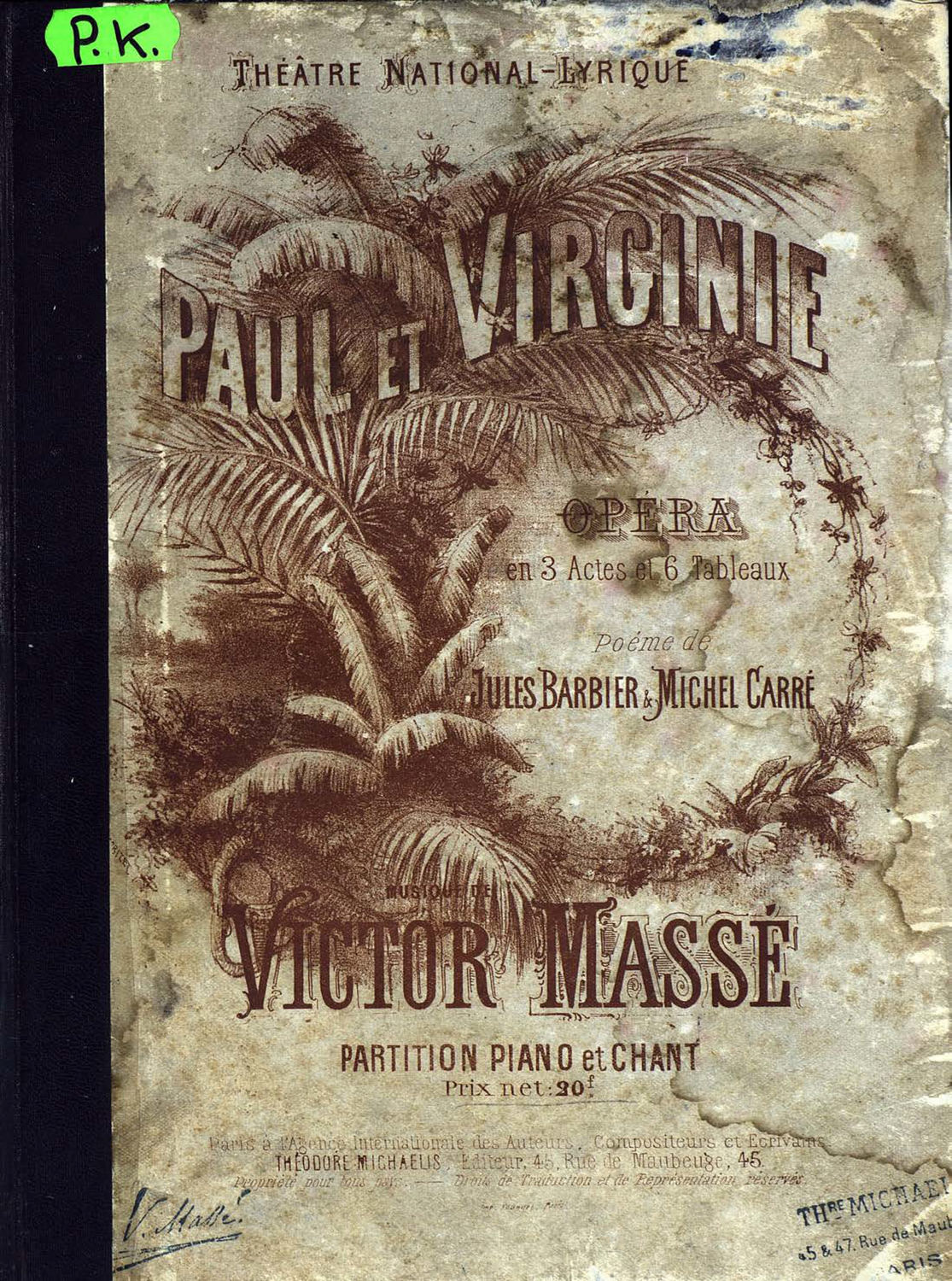 Обложка книги «Paul et Virginie»