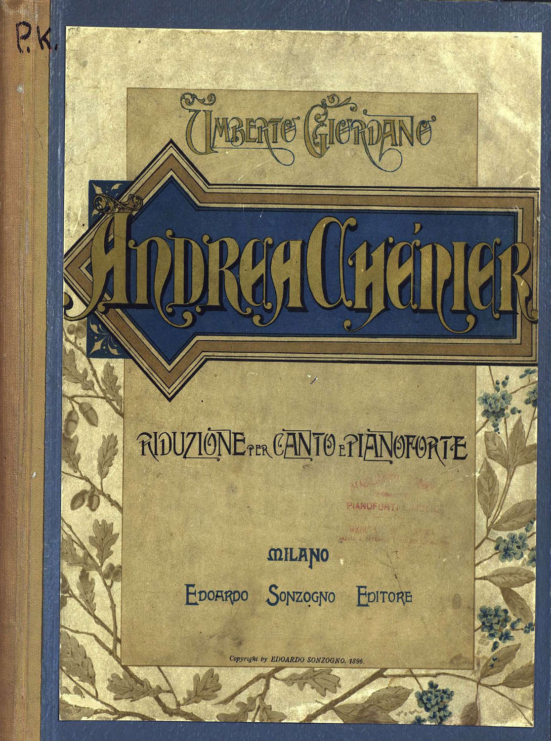 Обложка книги «Andrea Chenier»