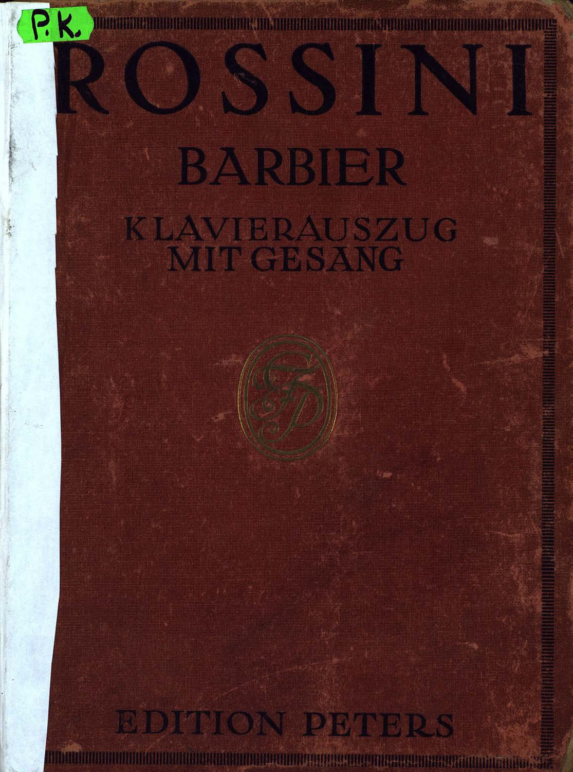 Обложка книги «Der Barbier von Sevilla»