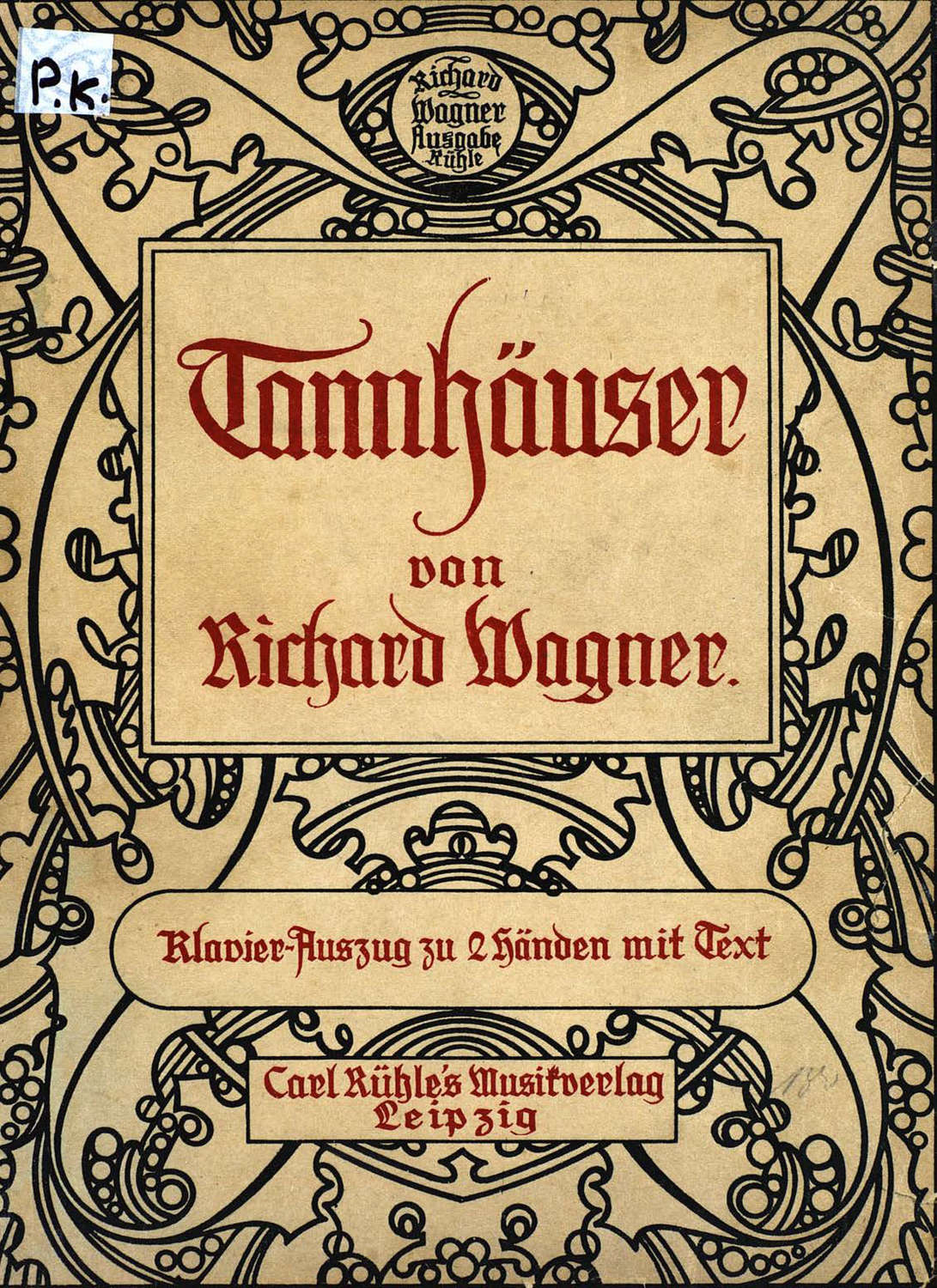 Обложка книги «Tannhauser und Der Sangerkrieg auf der Wartburg»