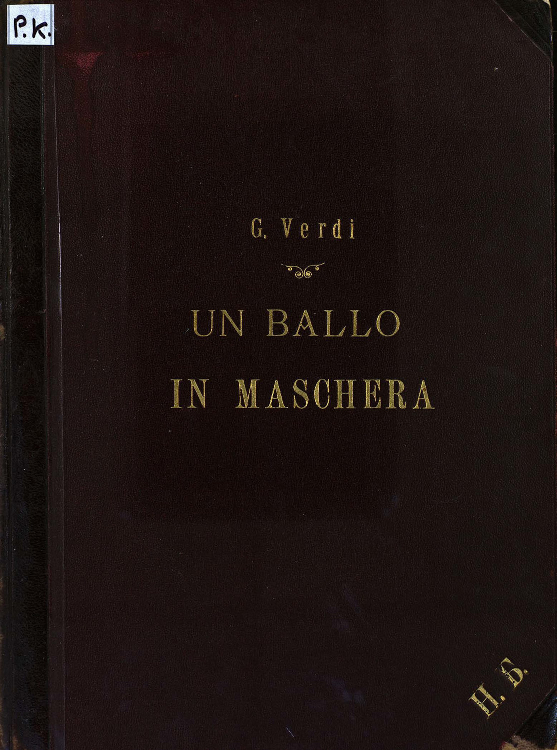 Обложка книги «Un Ballo in Maschera»