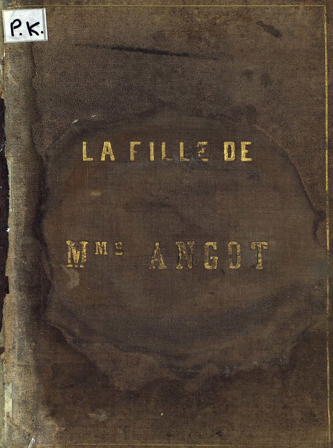 Обложка книги «La fille de M-me Angot»