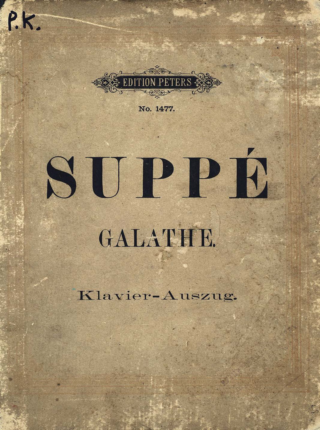 Обложка книги «Die schone Galathe»
