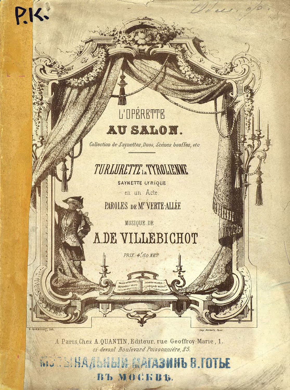 Обложка книги «Turlurette la Tyrolienne»
