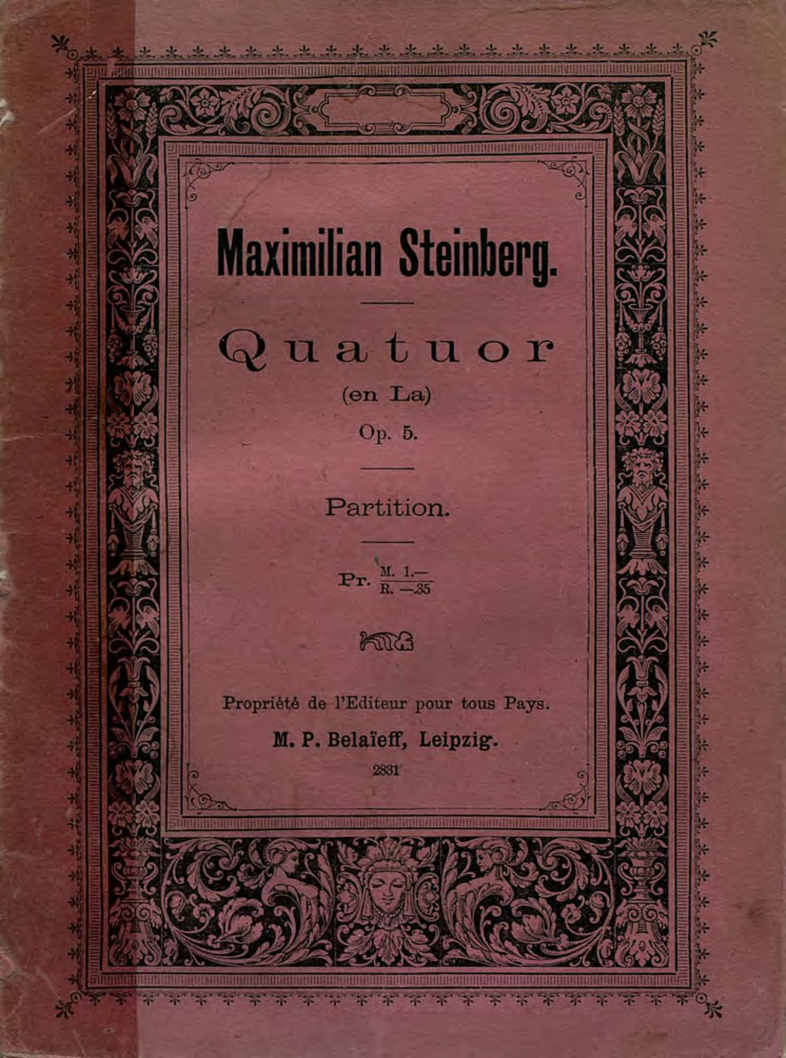 Обложка книги «Quatuor (en La)»