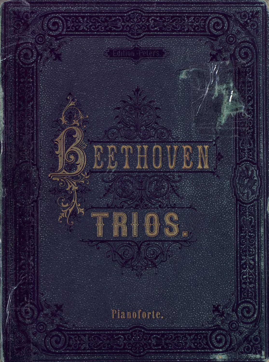 Обложка книги «Trios fur Pianoforte, Violine und Violoncell v. L. van Beethoven»