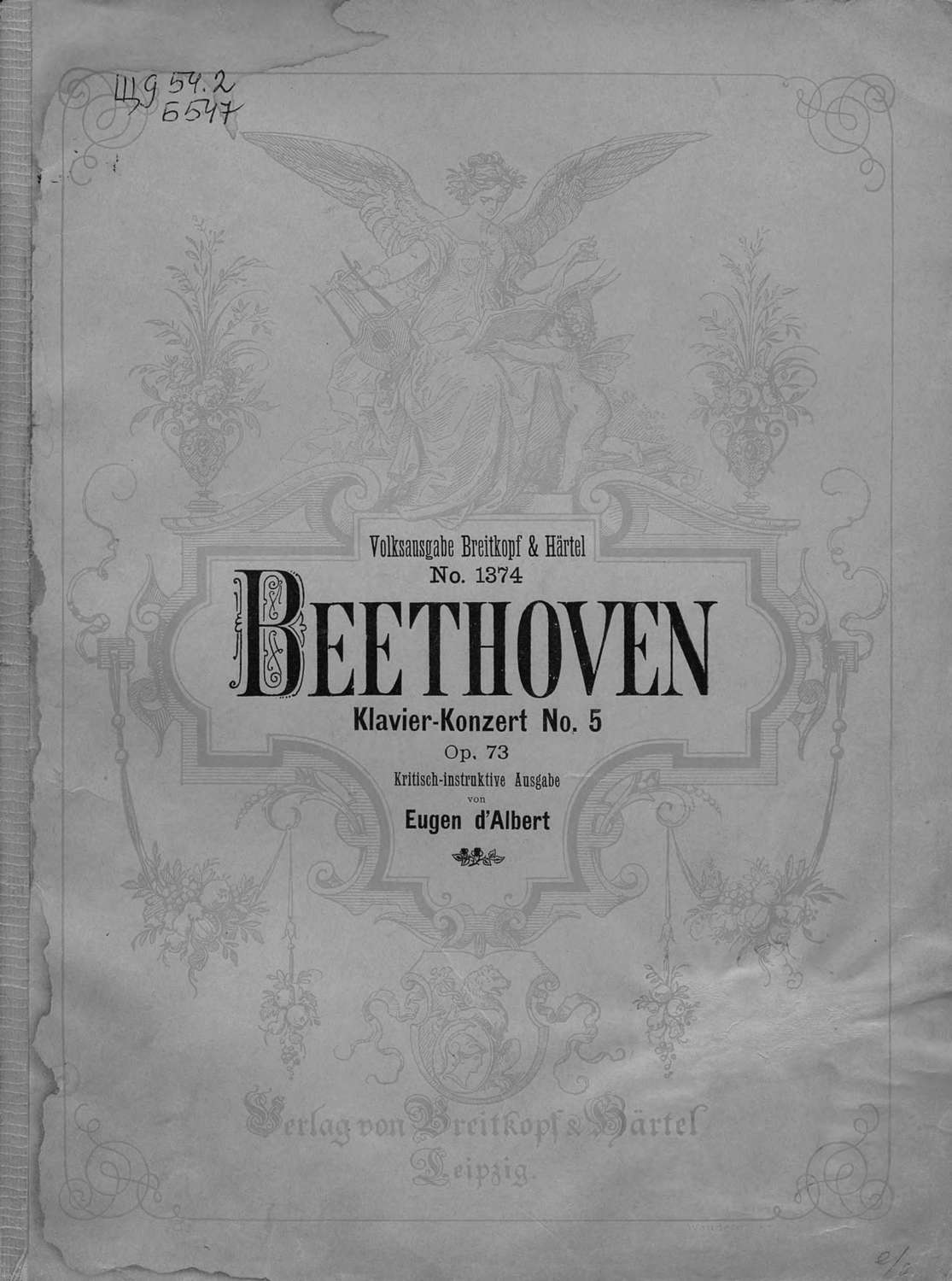 Обложка книги «Klavier-Konzert № 5 op. 73 (Es-dur)»
