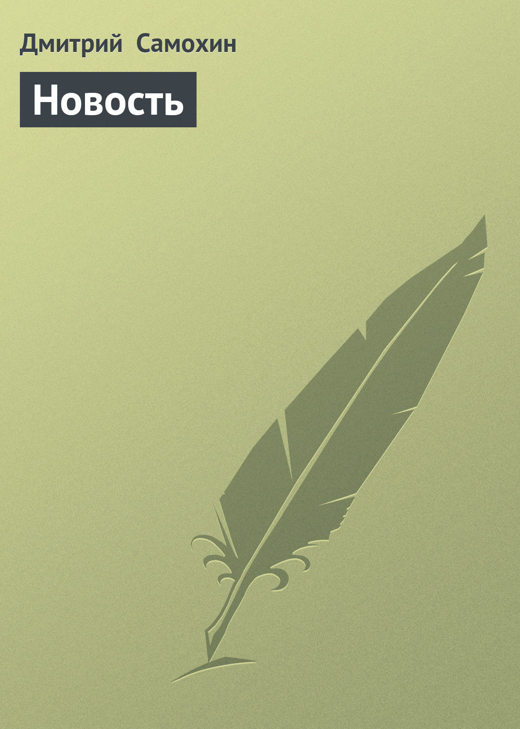 Обложка книги «Новость»