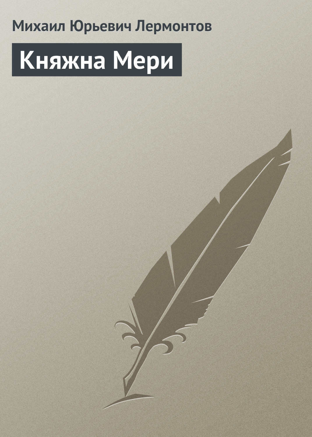 Обложка книги «Княжна Мери»