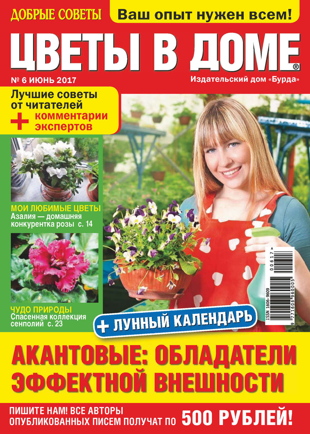 Обложка книги «Добрые советы. Цветы в доме. №06/2017»