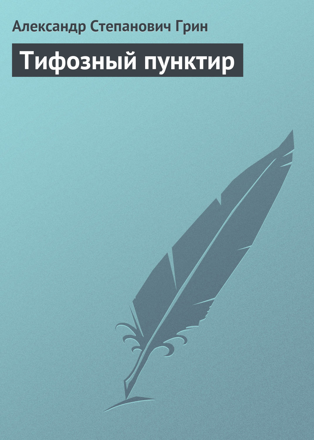 Обложка книги «Тифозный пунктир»