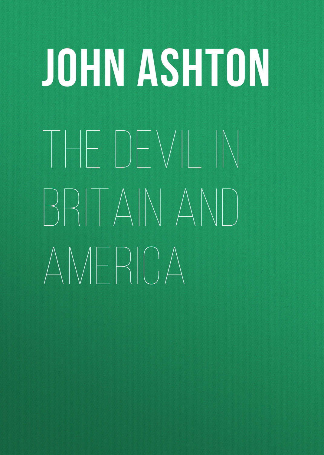 Обложка книги «The Devil in Britain and America»