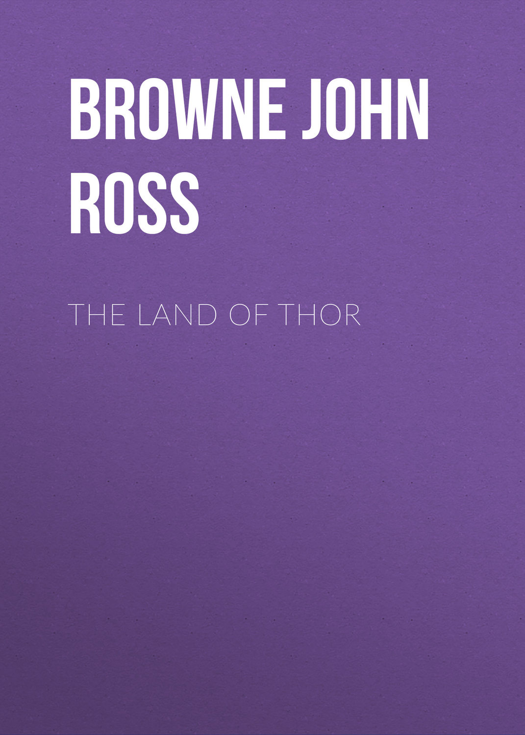 Обложка книги «The Land of Thor»