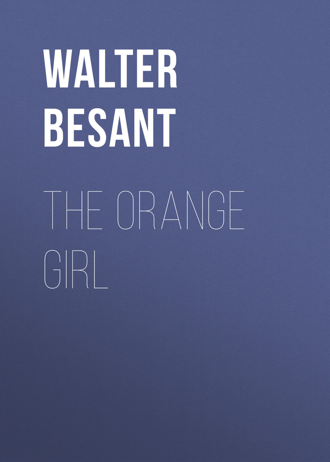 Обложка книги «The Orange Girl»