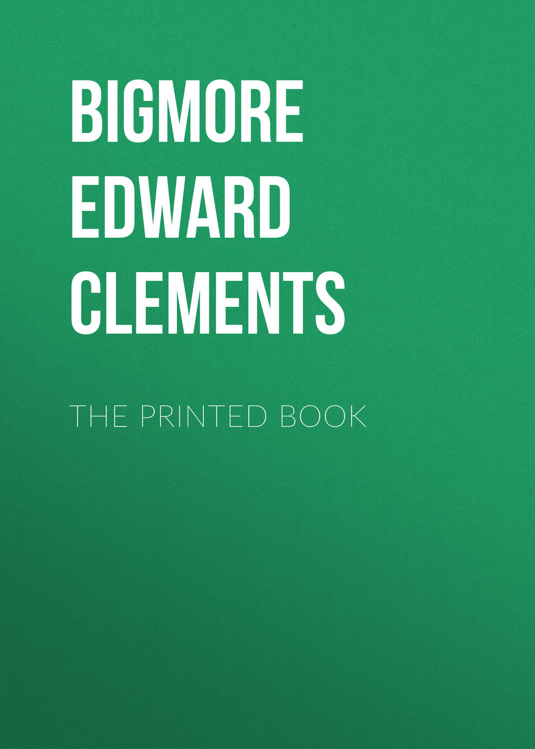 Обложка книги «The Printed Book»