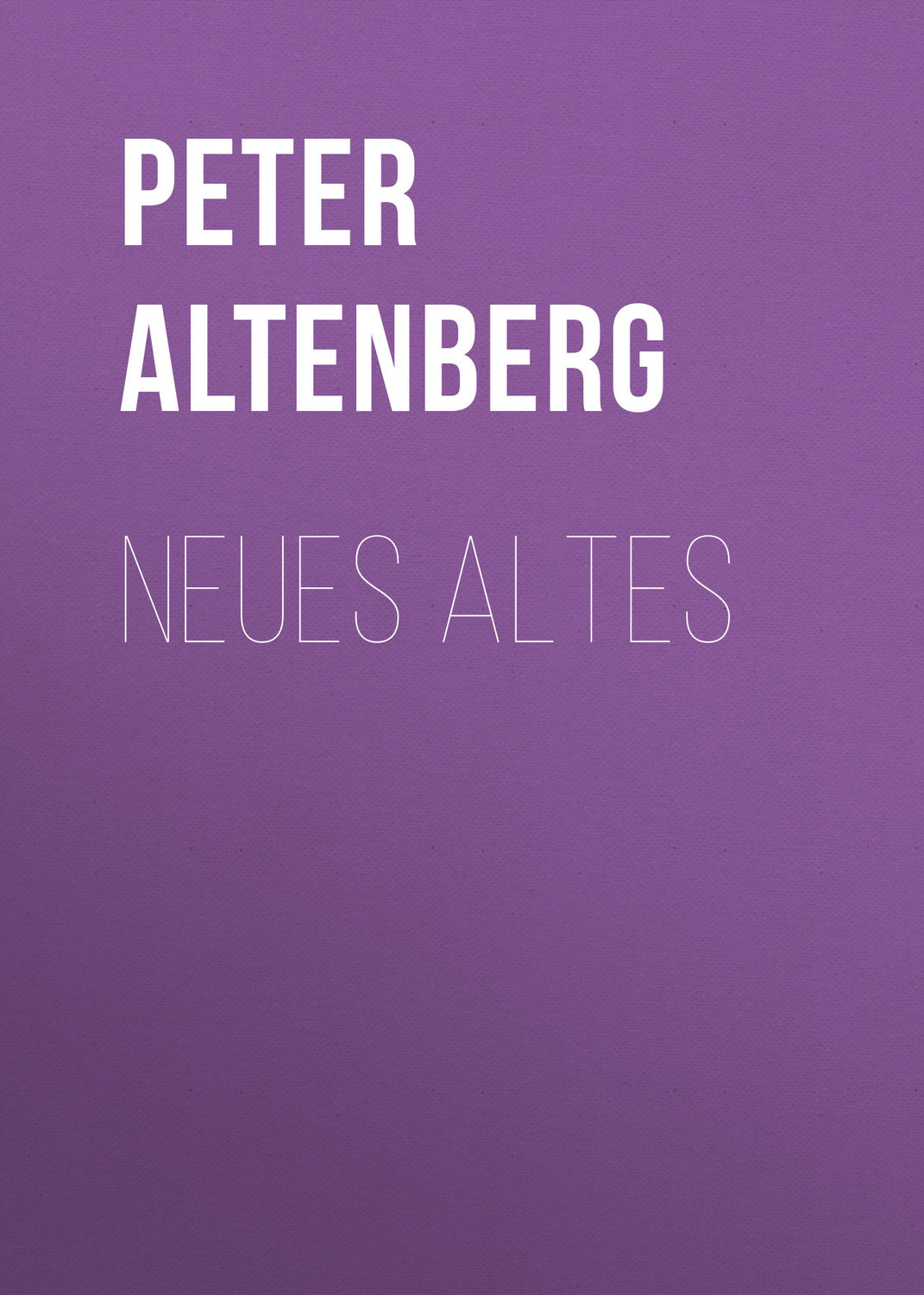 Обложка книги «Neues Altes»