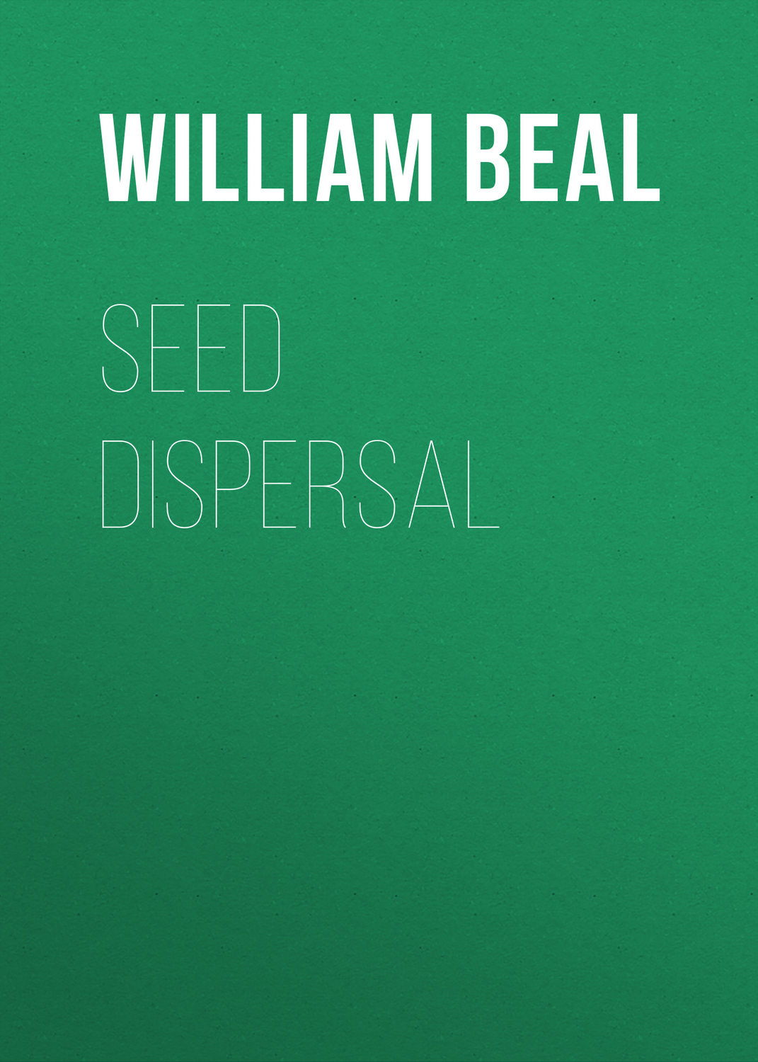 Обложка книги «Seed Dispersal»