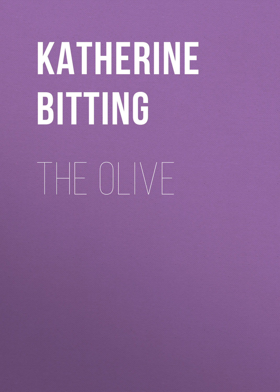 Обложка книги «The Olive»
