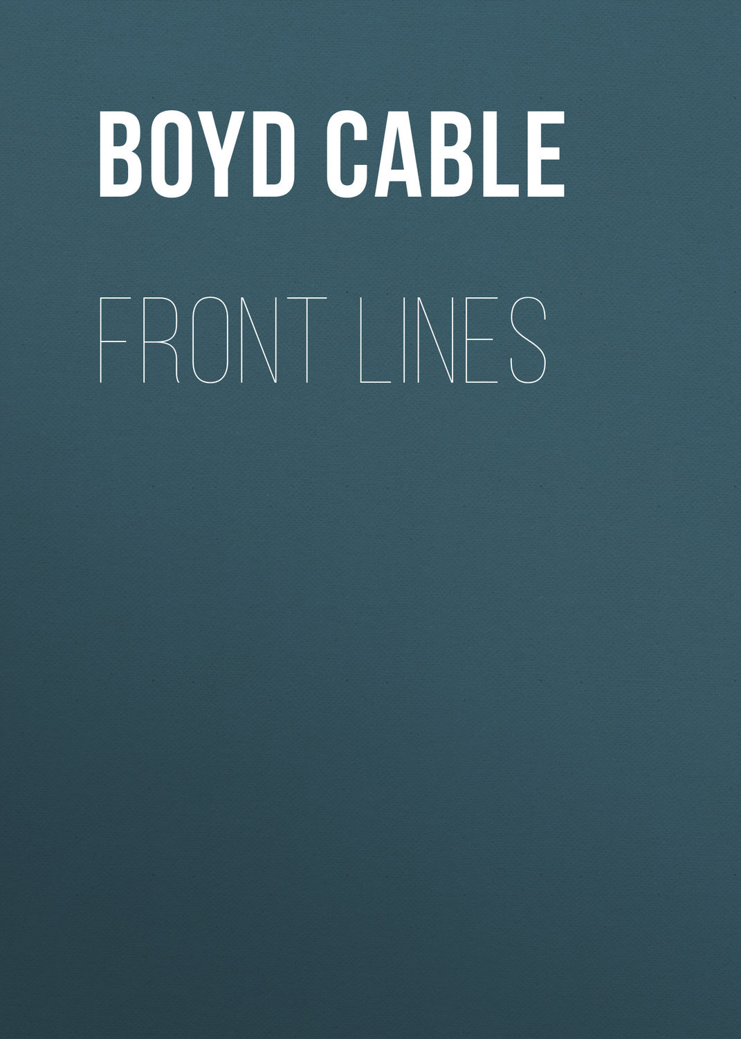 Обложка книги «Front Lines»