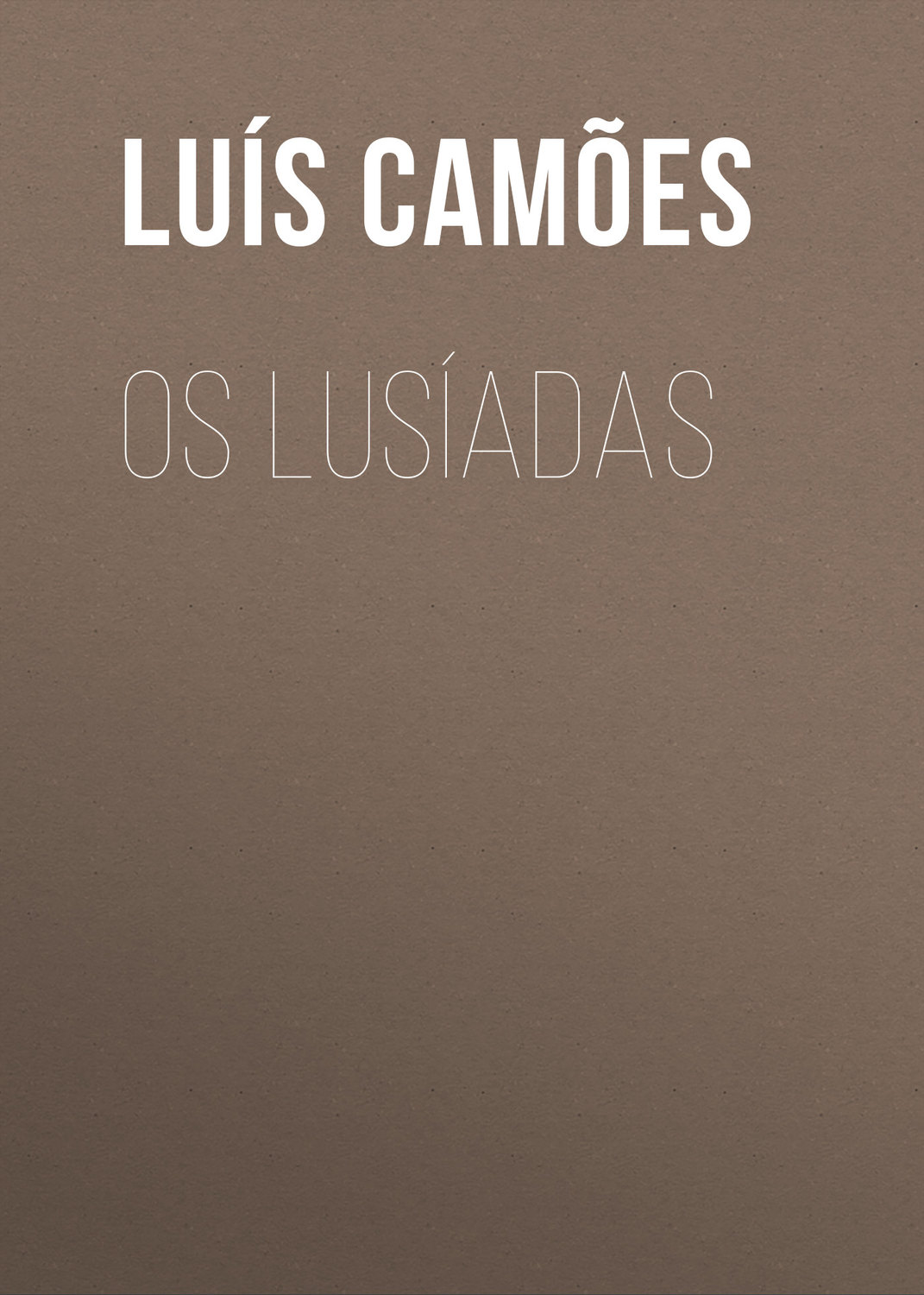 Обложка книги «Os Lusíadas»
