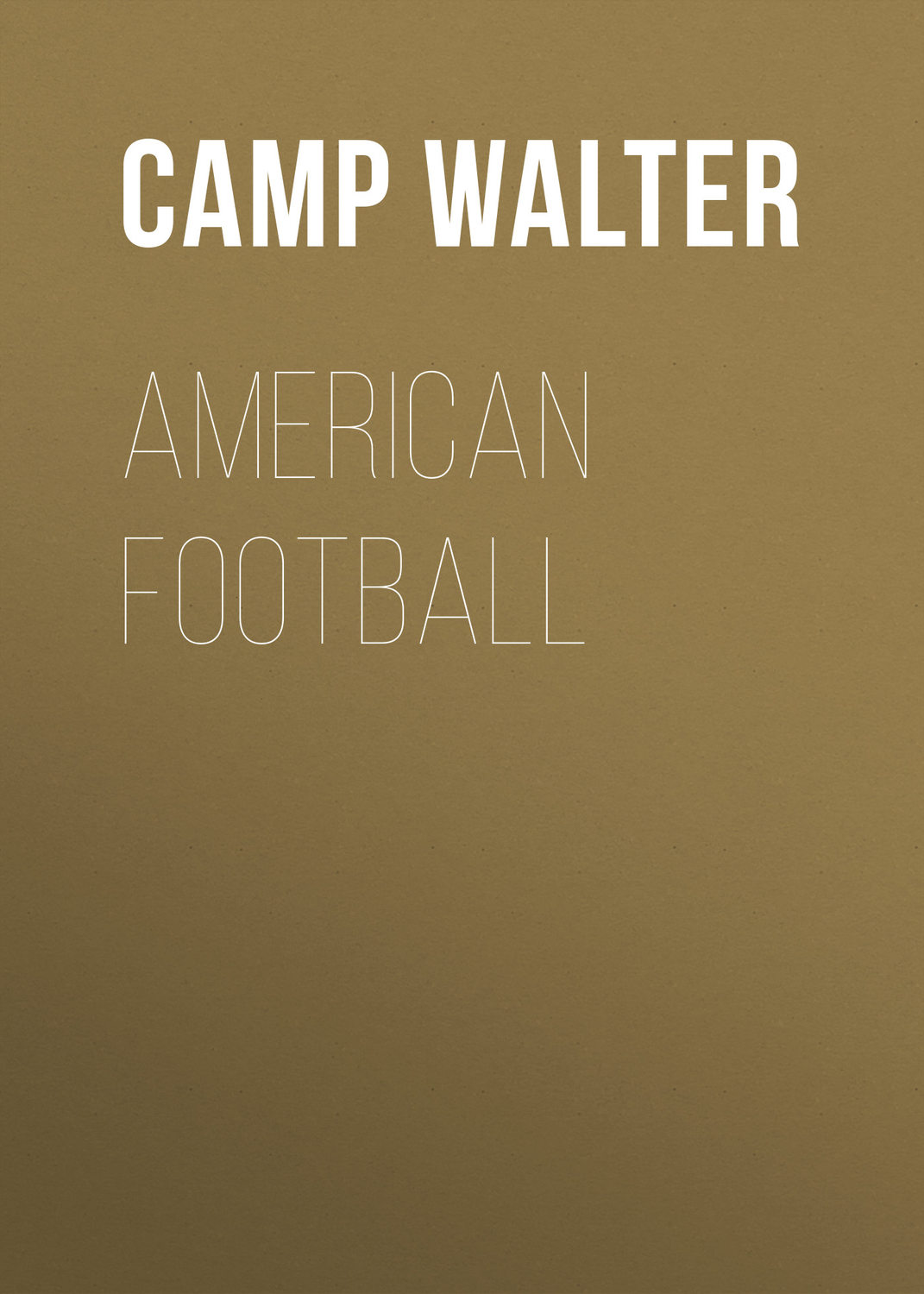 Обложка книги «American Football»