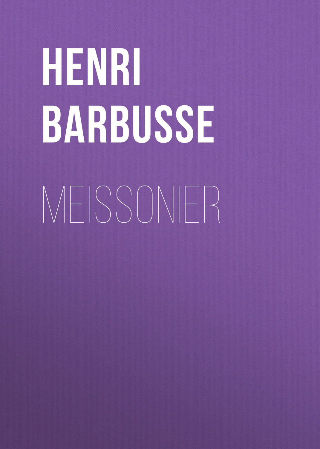 Обложка книги «Meissonier»