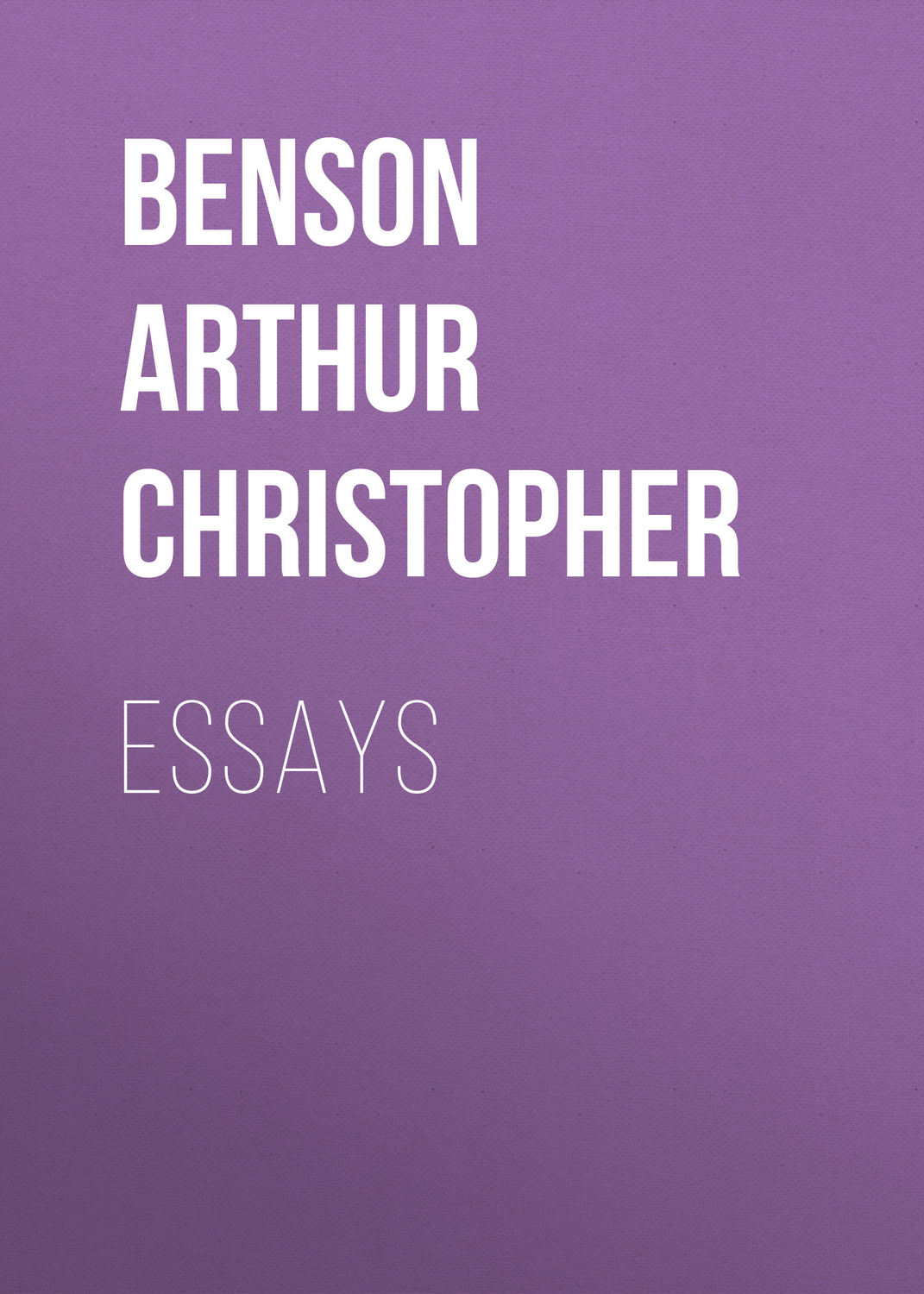 Обложка книги «Essays»
