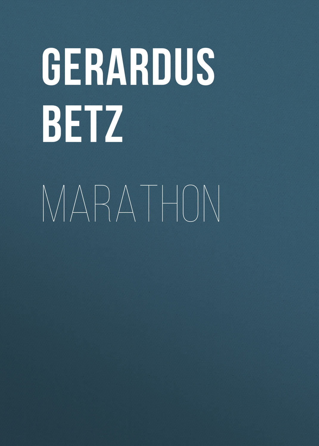 Обложка книги «Marathon»